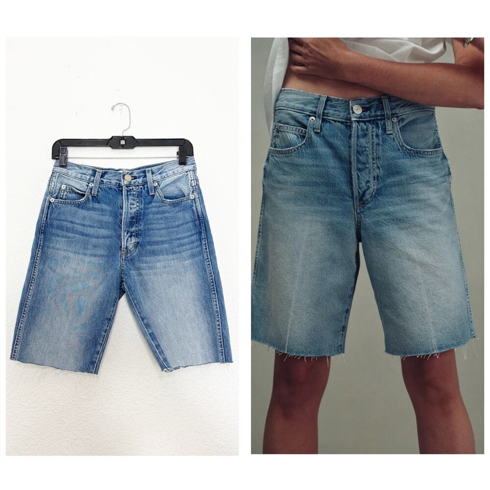 AMO The Loverboy 9” Shorts Size 25 Long Bermuda The One Button Fly